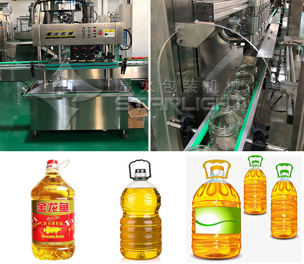 食用油自动旋盖机生产线-全自动食用油旋盖机生产线厂家细节及样品实拍